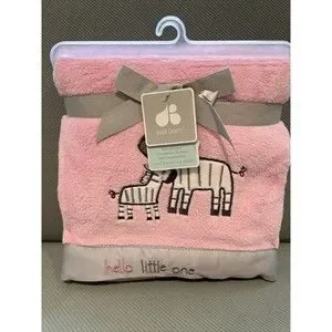 just born Other Just Born Hello Little One Pink Zebra Plush